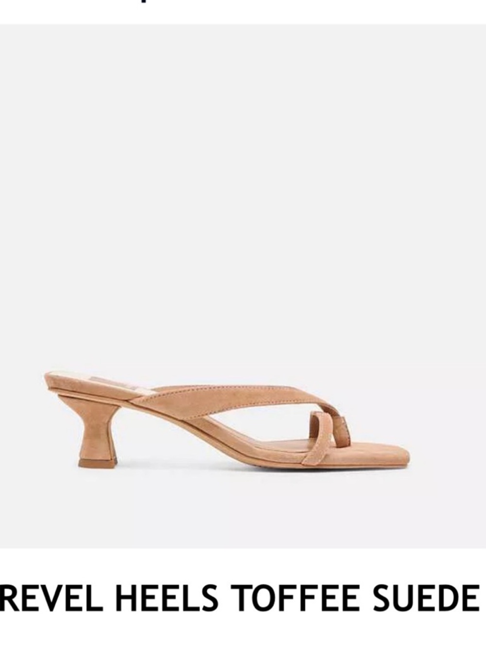 Dolce Vita Brevel Suede Heels - Toffee